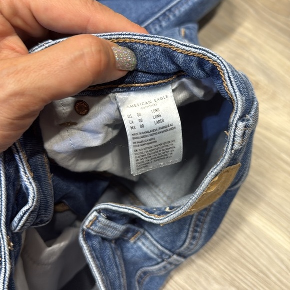 American Eagle Outfitters Blue Skinny Jeans size 00 LONG - Picture 6 of 10
